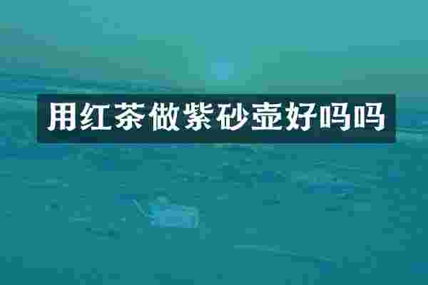 用红茶做紫砂壶好吗吗
