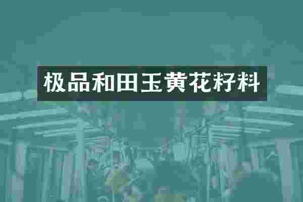 和田玉黄花籽料