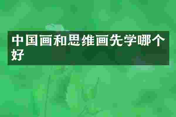中国画和思维画先学哪个好