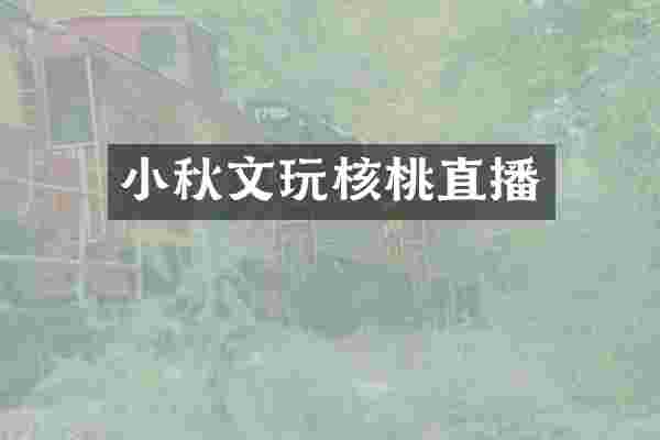 小秋文玩核桃直播