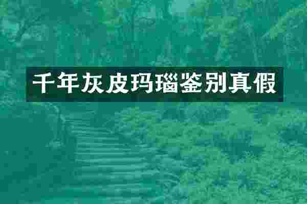 千年灰皮玛瑙鉴别真假
