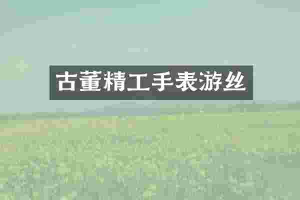 古董精工手表游丝