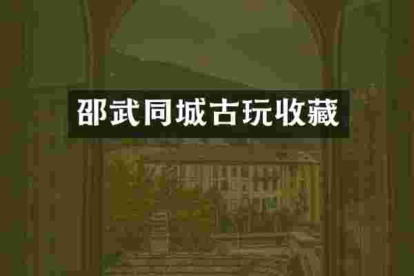 邵武同城古玩收藏
