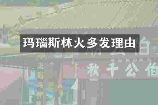 玛瑙斯林火多发理由