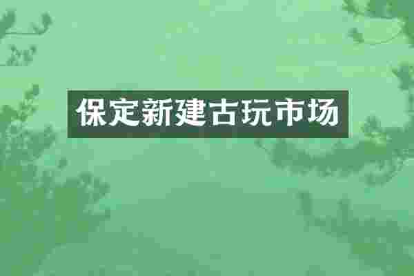 保定新建古玩市场