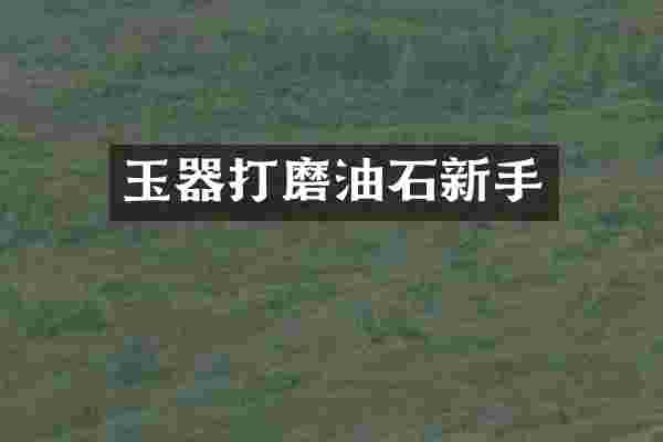 玉器打磨油石新手