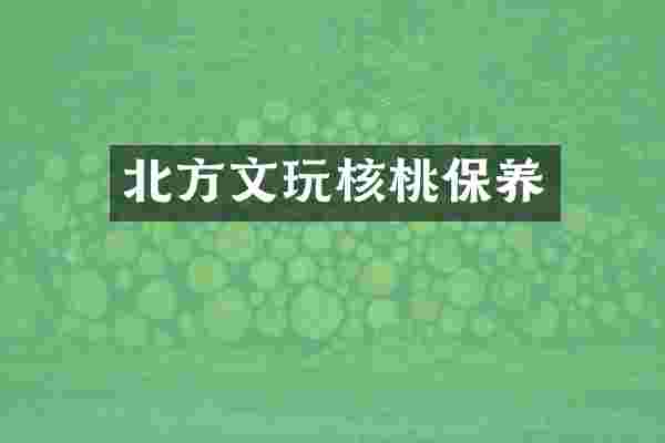 北方文玩核桃保养