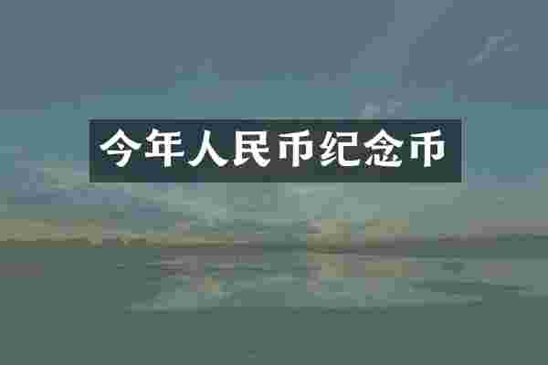 今年人民币纪念币