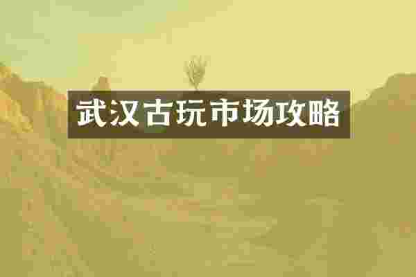 武汉古玩市场攻略