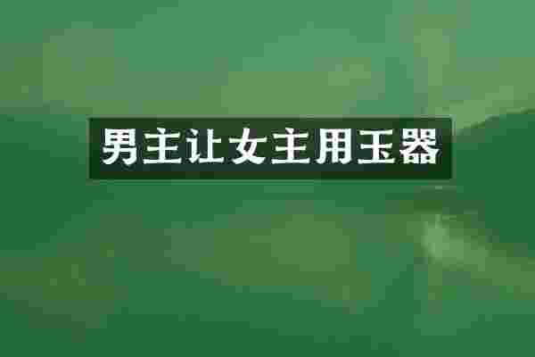 男主让女主用玉器