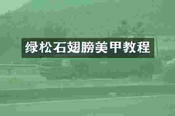 绿松石翅膀美甲教程