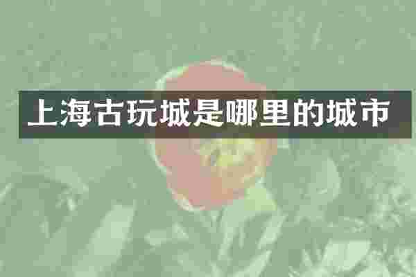 上海古玩城是哪里的城市