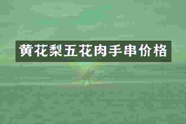 黄花梨五花肉手串价格