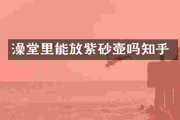 澡堂里能放紫砂壶吗知乎