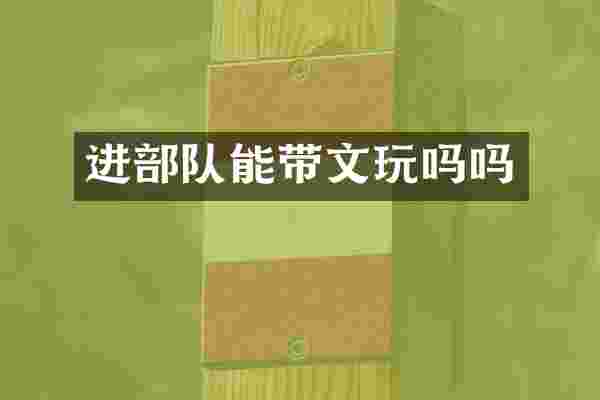 进部队能带文玩吗吗