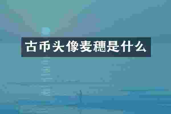 古币头像麦穗是什么
