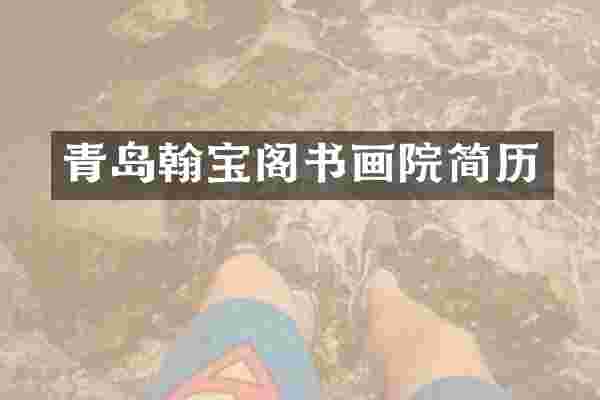 青岛翰宝阁书画院简历
