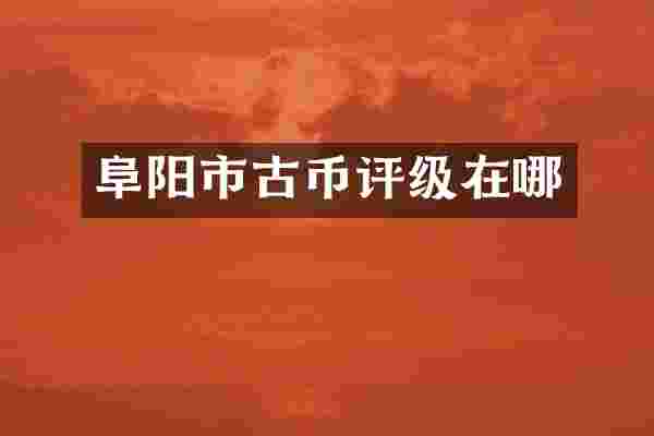 阜阳市古币评级在哪