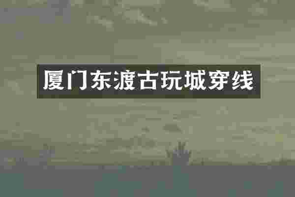 厦门东渡古玩城穿线