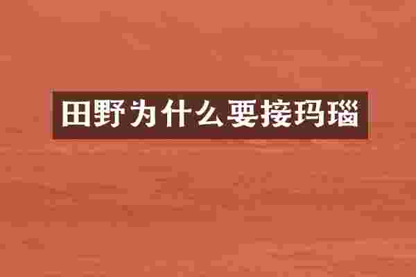 田野为什么要接玛瑙