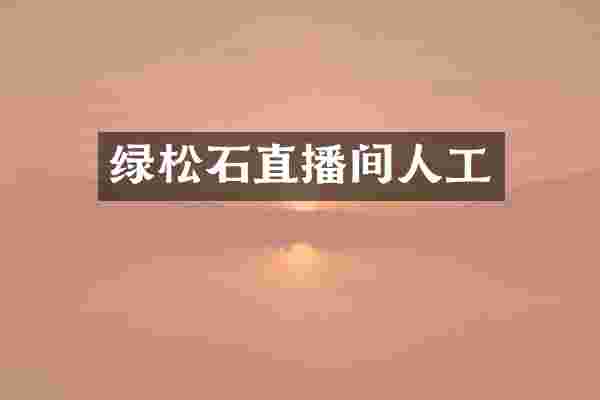 绿松石直播间人工
