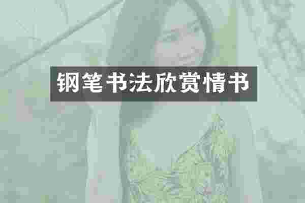 钢笔书法欣赏情书