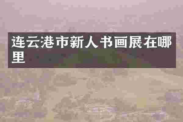连云港市新人书画展在哪里