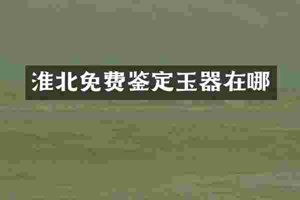 淮北免费鉴定玉器在哪