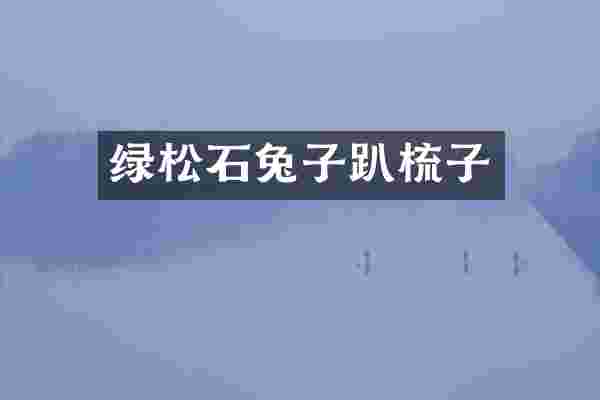 绿松石兔子趴梳子