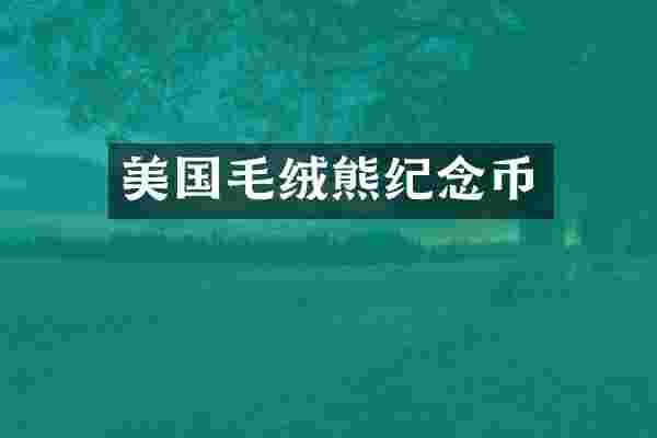 美国毛绒熊纪念币
