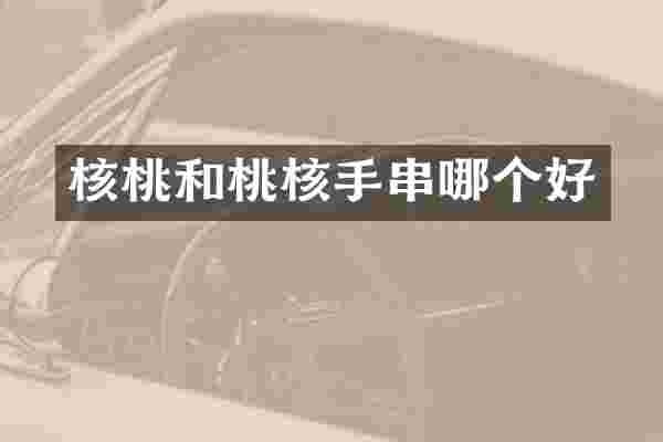 核桃和桃核手串哪个好