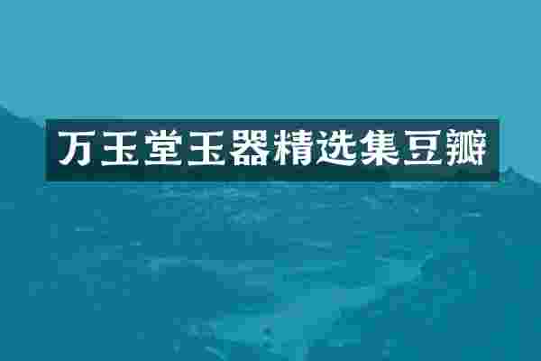 万玉堂玉器精选集豆瓣