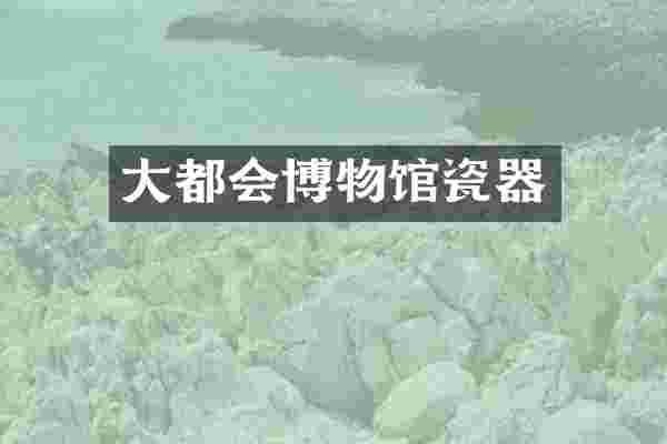 大都会博物馆瓷器