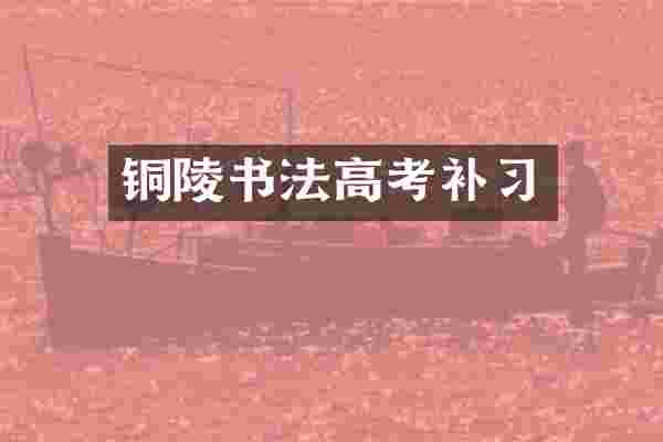 铜陵书法高考补习