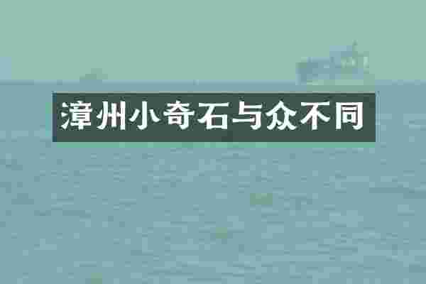 漳州小奇石与众不同