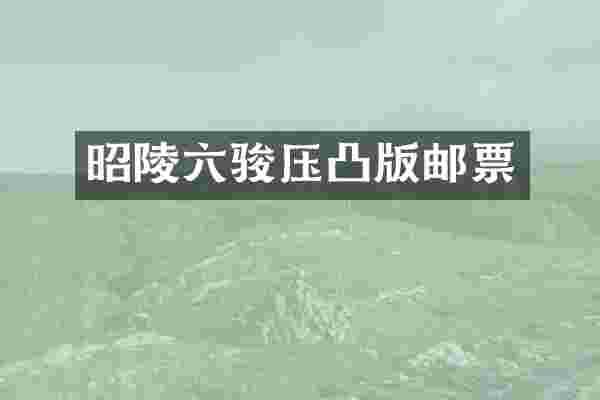 昭陵六骏压凸版邮票