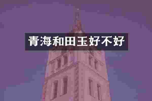 青海和田玉好不好