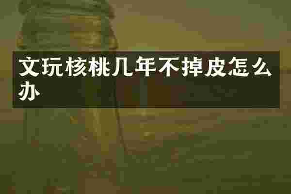 文玩核桃几年不掉皮怎么办