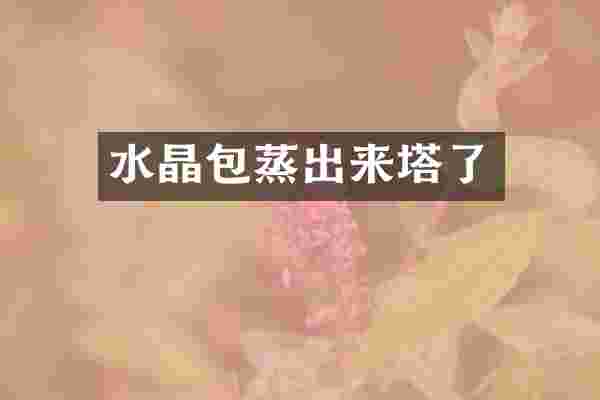 水晶包蒸出来塔了