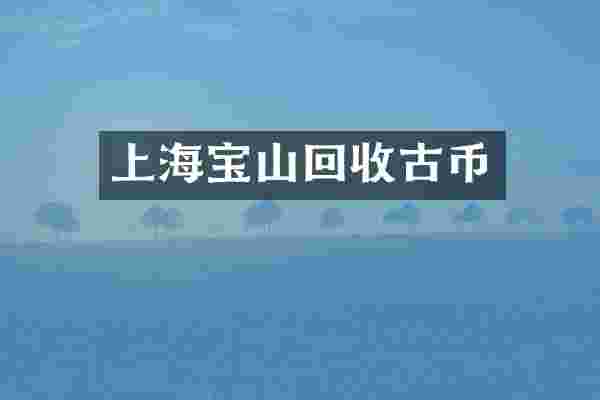 上海宝山回收古币