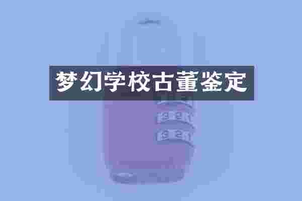 梦幻学校古董鉴定