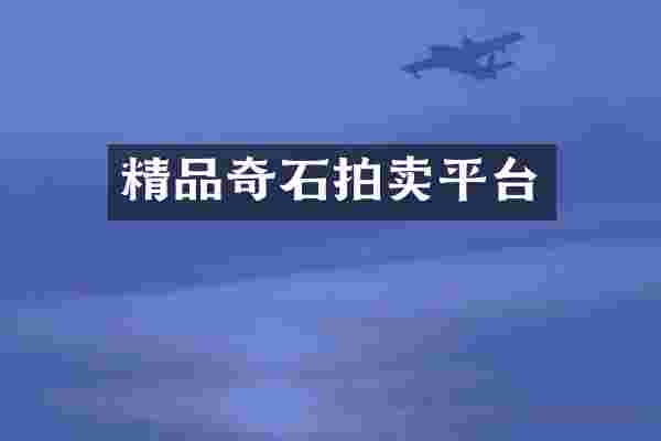 精品奇石拍卖平台