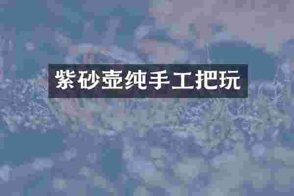 紫砂壶纯手工把玩