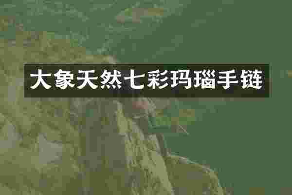 大象天然七彩玛瑙手链