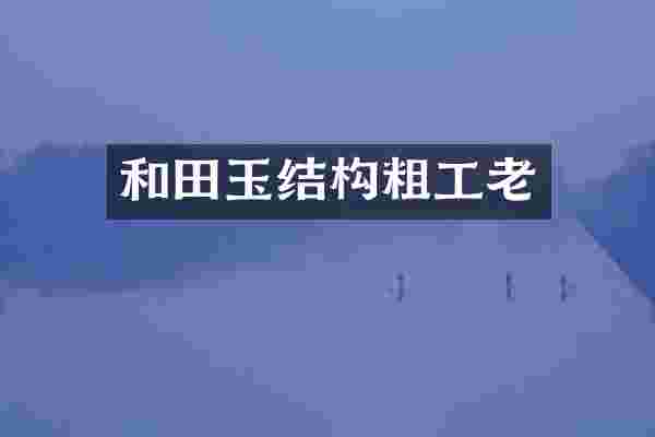 和田玉结构粗工老