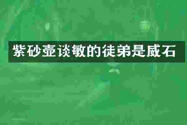 紫砂壶谈敏的徒弟是威石