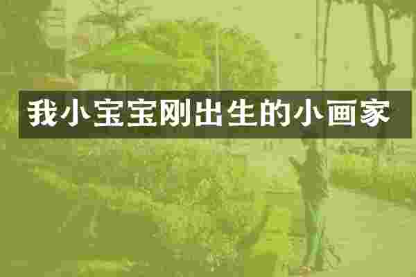 我小宝宝刚出生的小画家