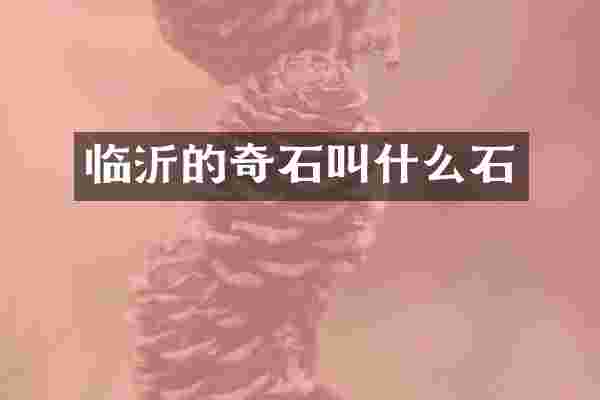 临沂的奇石叫什么石