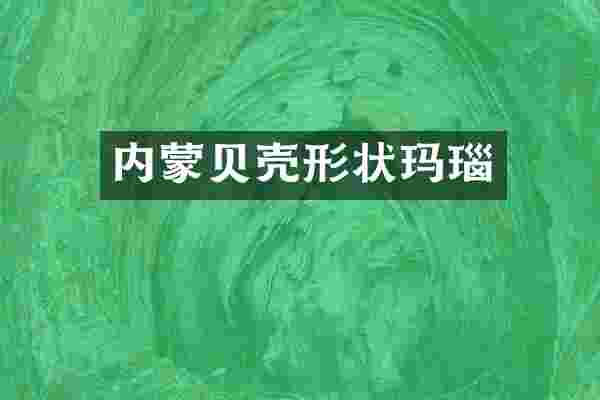 内蒙贝壳形状玛瑙