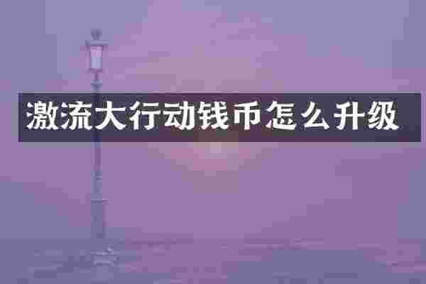 激流大行动钱币怎么升级